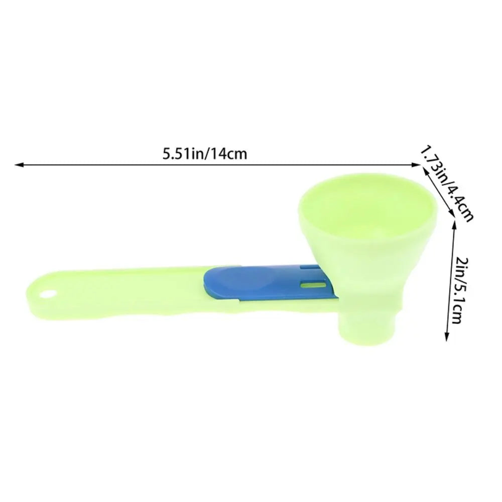 Reusable Sliding Scoop Funnel